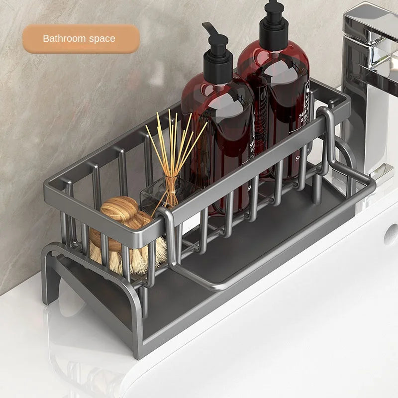 Kitchen Sink Shelf Storage Draining Rack