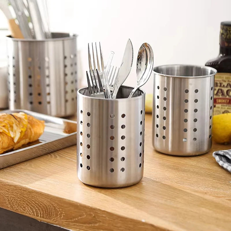 Stainless Steel Cutlery Holder/Drainer Basket