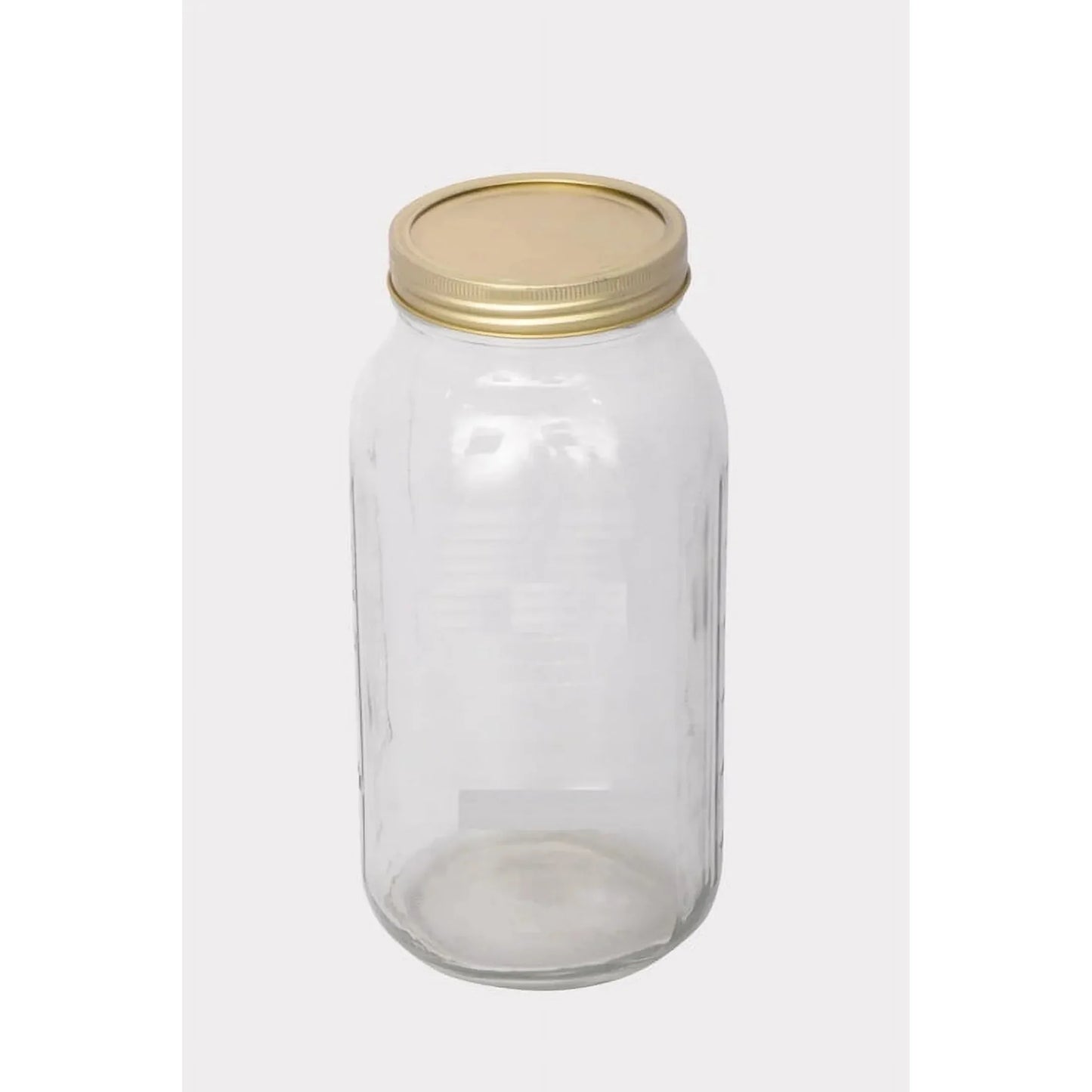 6 Count Airtight Glass Wide Mouth Canning Jars, 64 oz