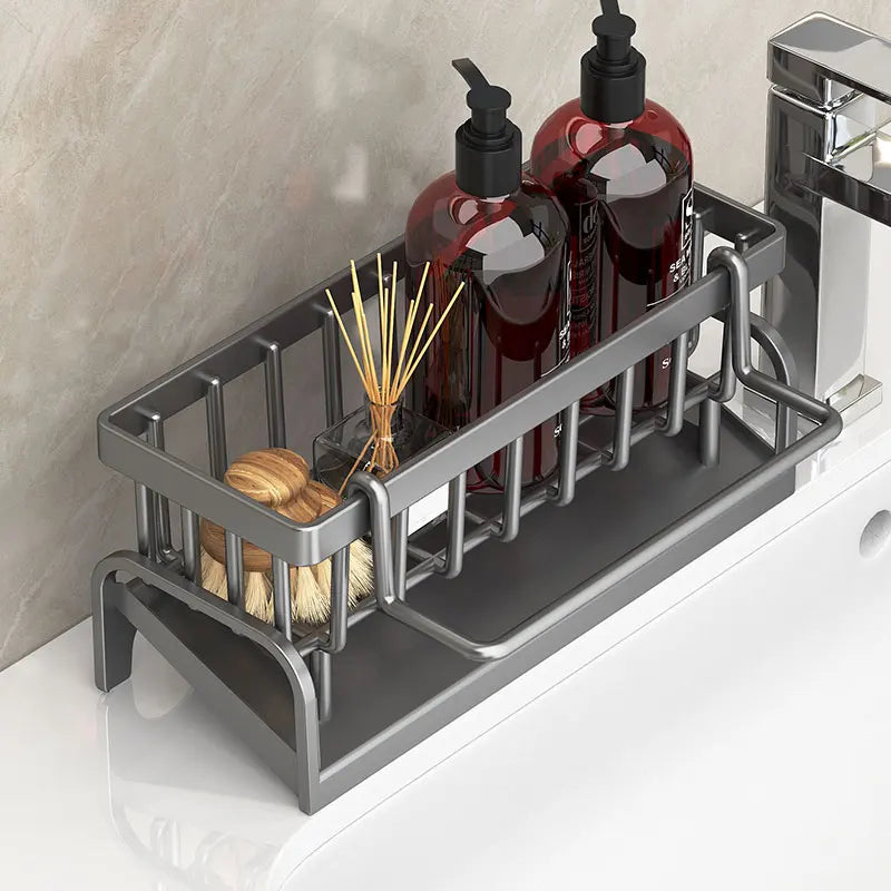 Kitchen Sink Shelf Storage Draining Rack