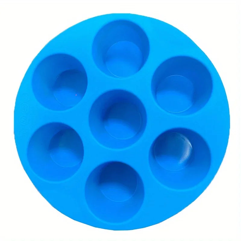 Silicone Egg Bite Molds - 7-Cavity, Non-Stick, Dishwasher Safe