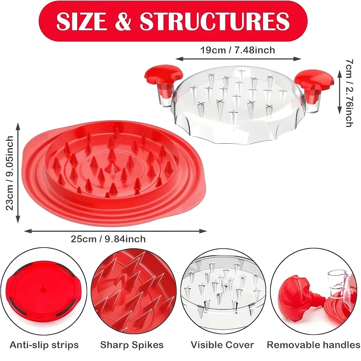 Chicken Twist Shredder Tool,  Anti-slip