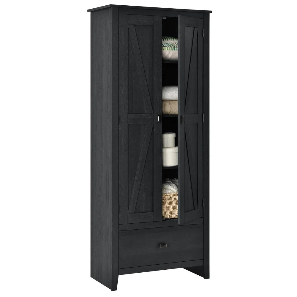 30 Inch Storage Cabinet w/Adjustable Shelves, Freestanding
