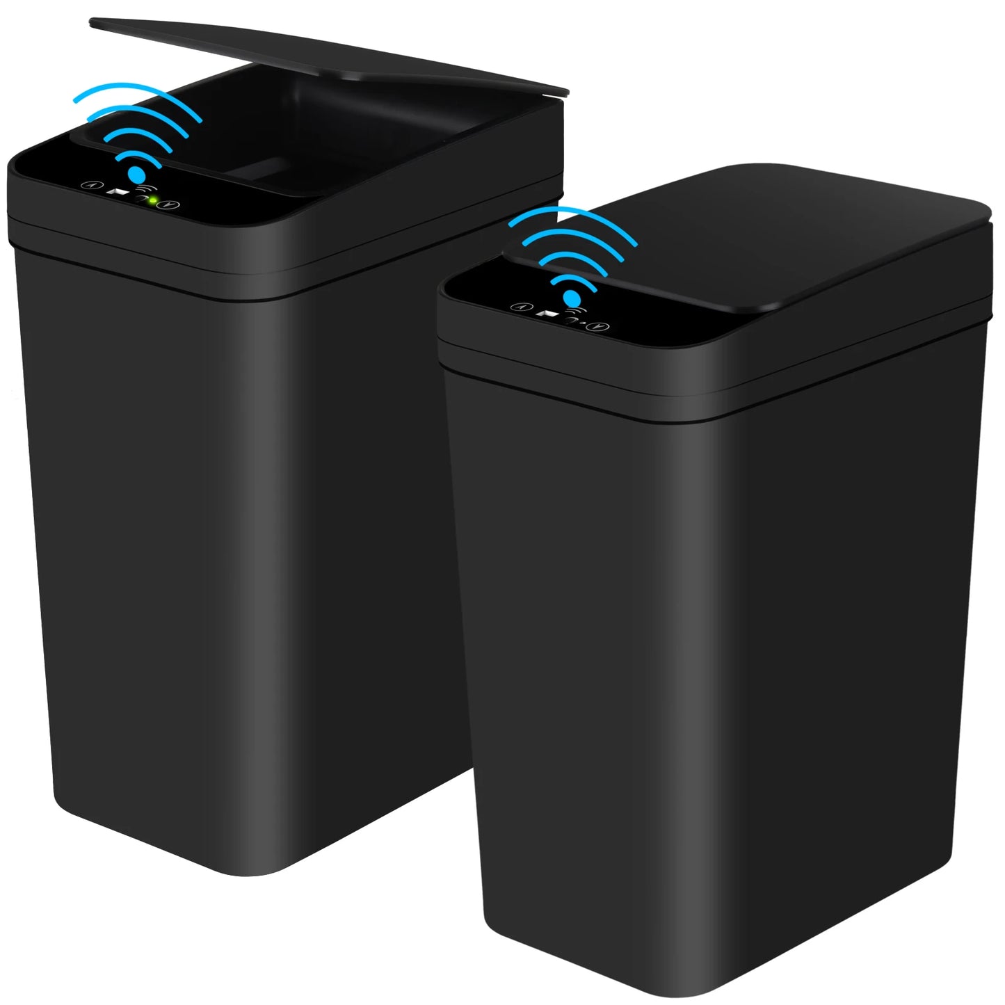 2 Pack 12L Kitchen/Bath Slim Garbage Can with Motion Sensor Lid