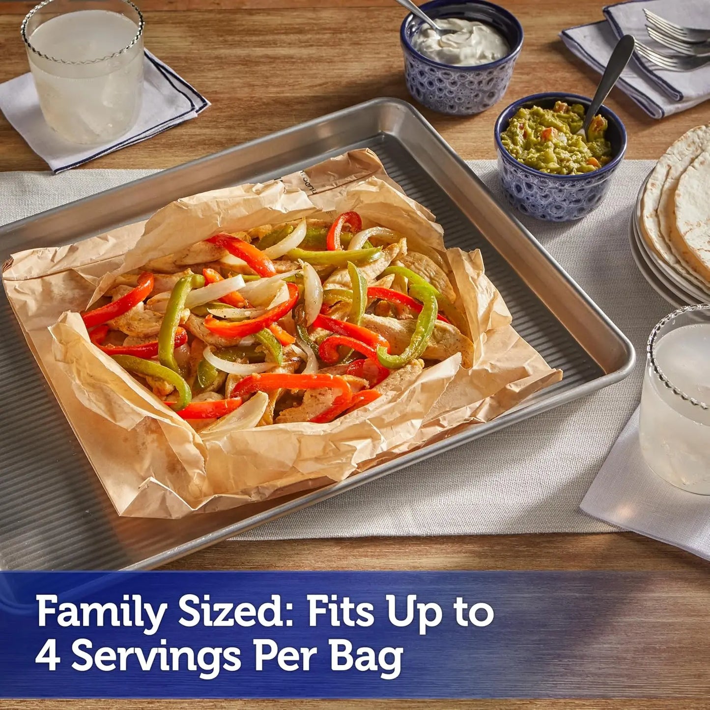 Kitchen Parchment Cooking Bags, Family Size