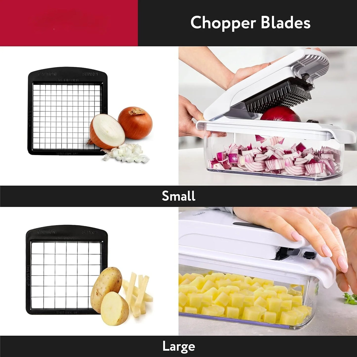Vegetable/Food Chopper/Spiral Cutter with Container