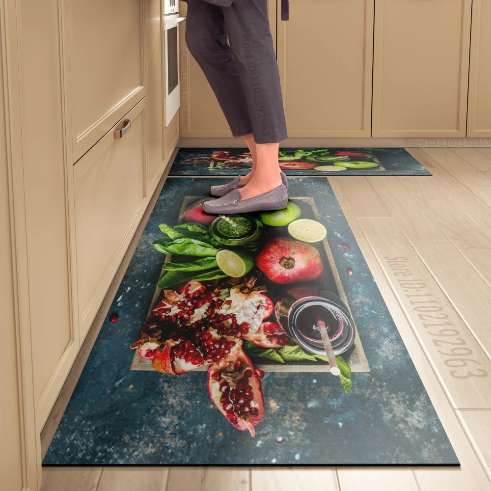Kitchen Floor Mat, Dining Theme