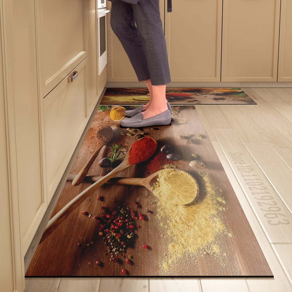 Kitchen Floor Mat, Dining Theme