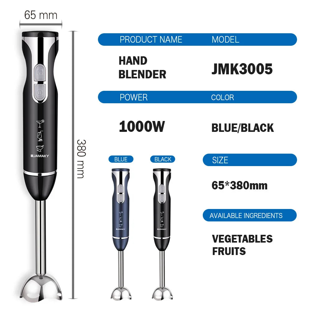 Portable Handheld 1000W 5 in 1 Multi-function Blender