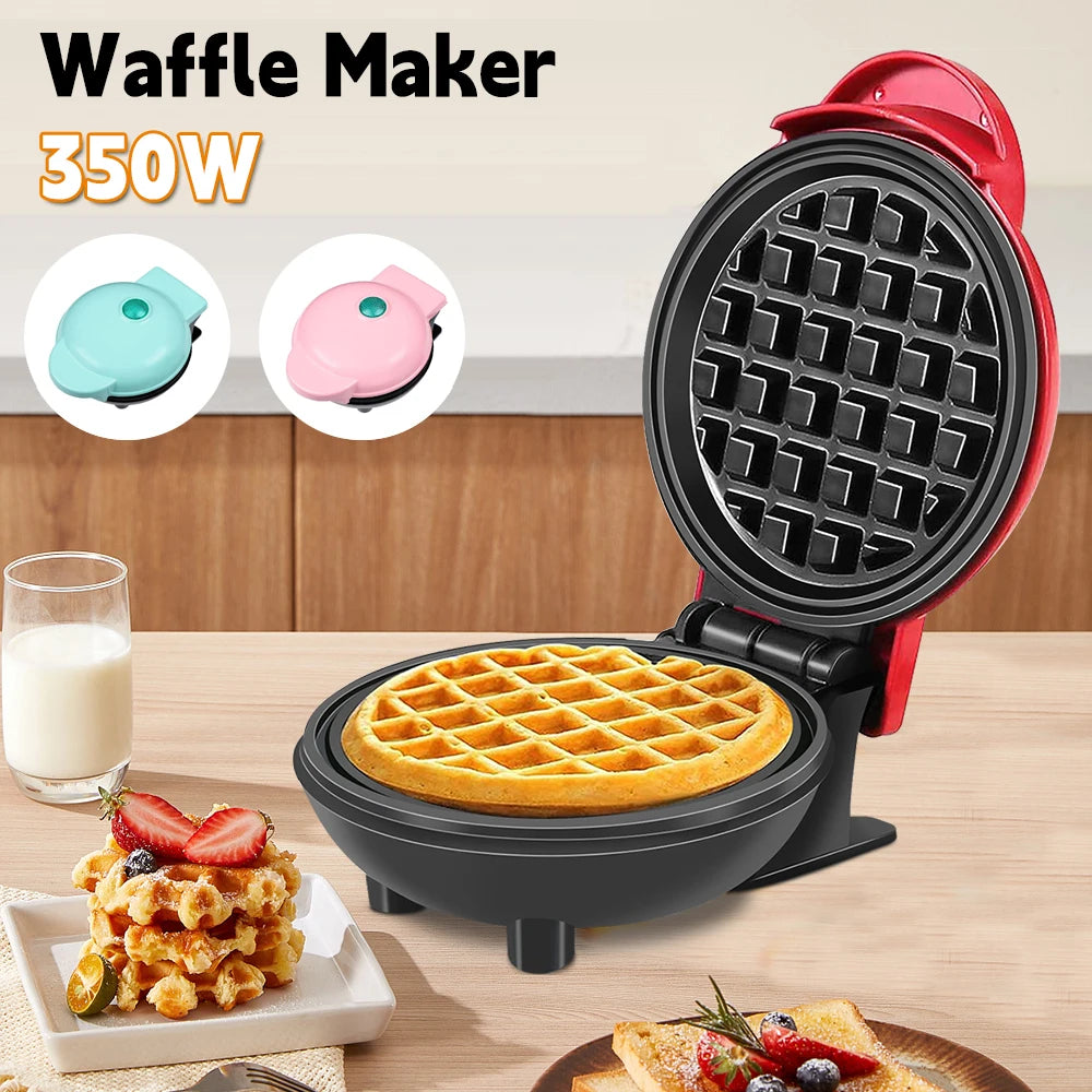 Mini Electric Waffle Maker, Non Stick