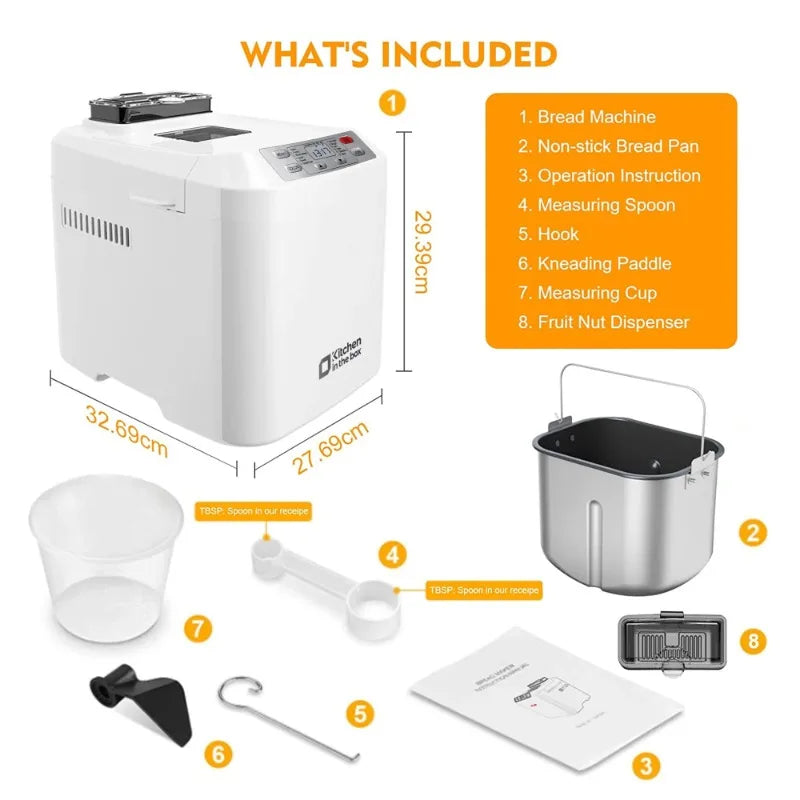 2lb Bread Machine, 12 Presets