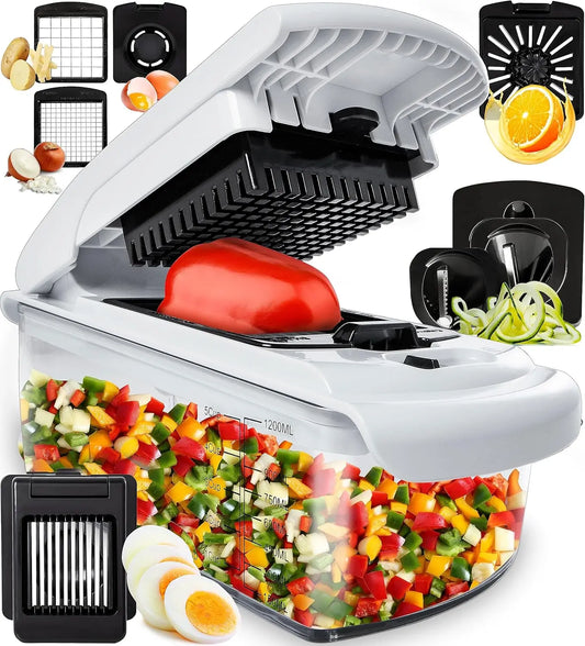 Vegetable/Food Chopper/Spiral Cutter with Container