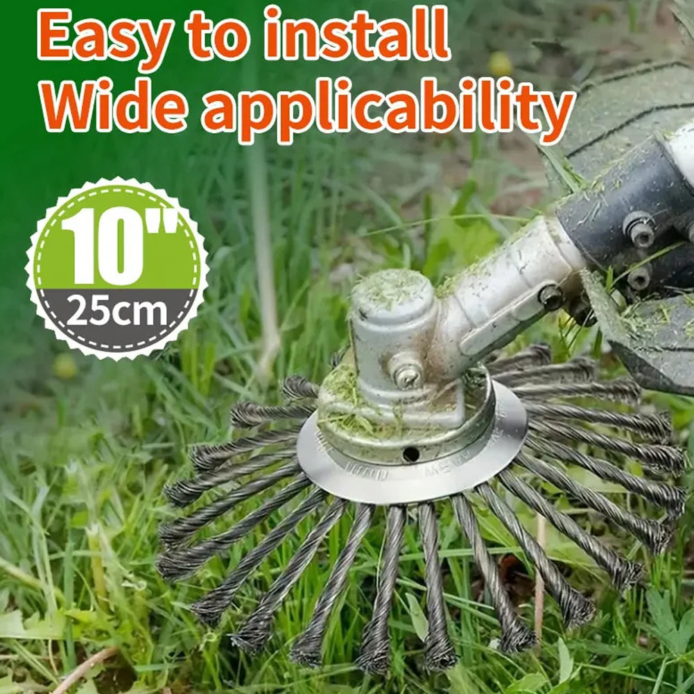 10 Inch Steel Wire Universal Garden & Grass Trimmer Head