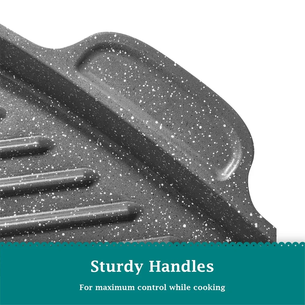 12 Inch Non-Stick Cast Aluminum Steak Pan, Oven Safe