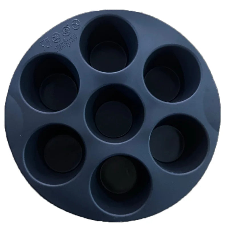Silicone Egg Bite Molds - 7-Cavity, Non-Stick, Dishwasher Safe