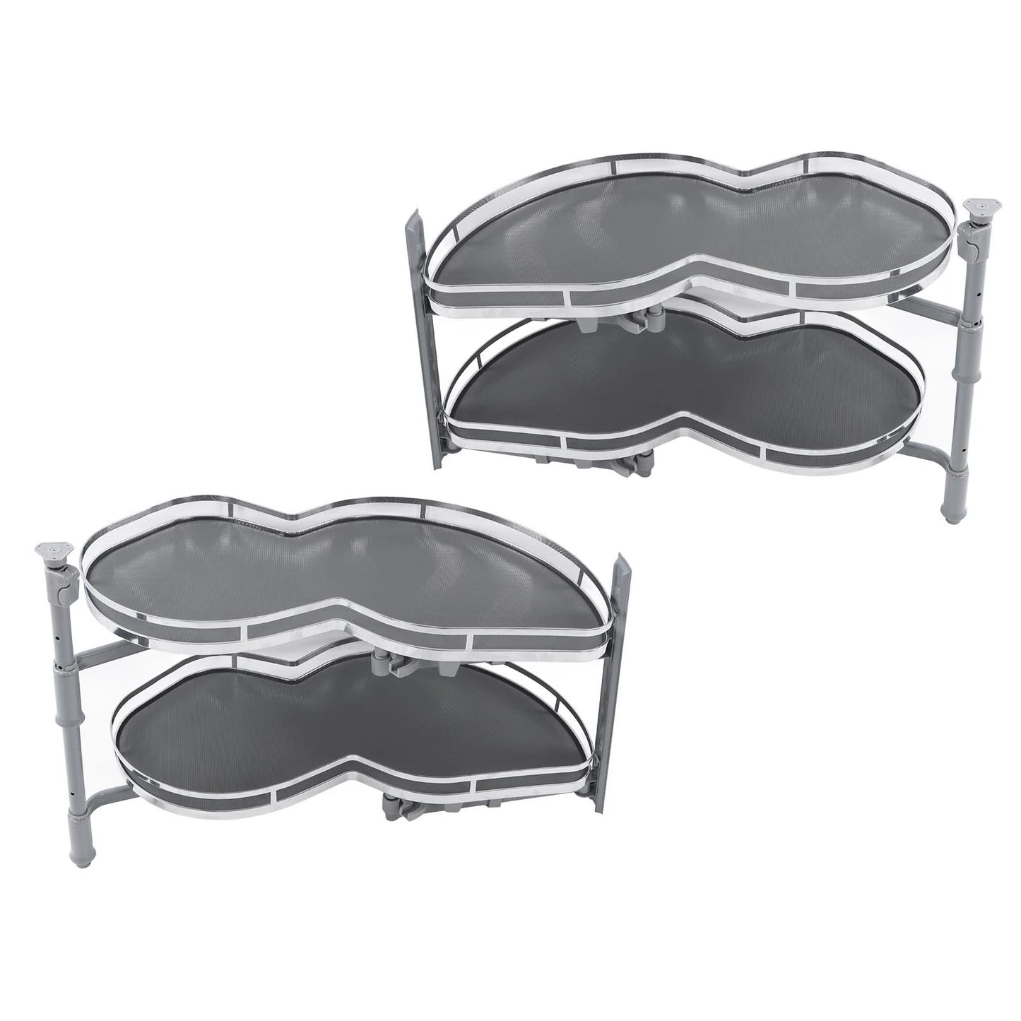 2 Tier Swing Out Corner Cabinet Organizer