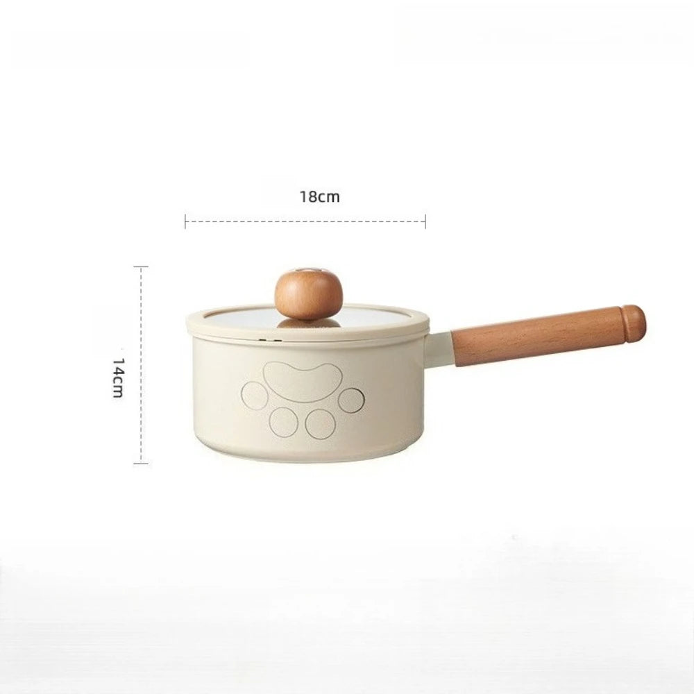 Nonstick Milk Pot with Glass Lid