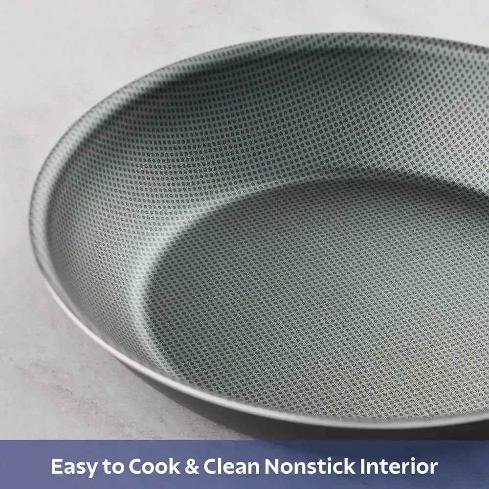 18 Pc Nonstick Stainless Steel Cookware Set w/Utensils