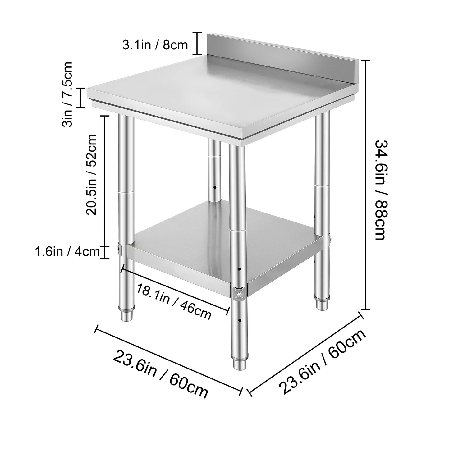 Stainless Steel Commercial Kitchen/Catering Worktable
