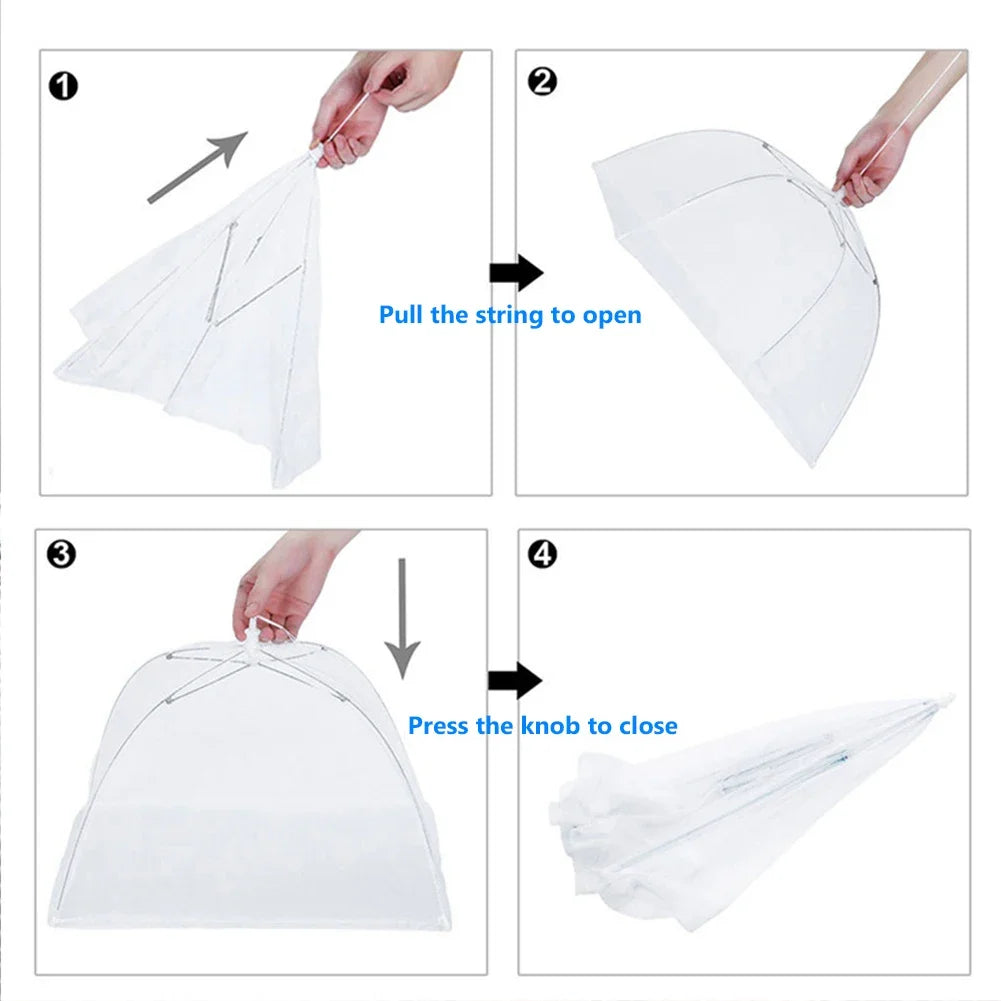 Mesh Food Covers - Foldable - Anti Bug Dome Net