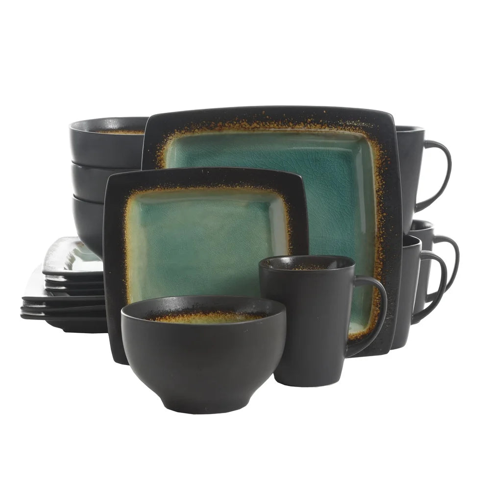 32 Piece Dinnerware Set - Dinner Plates, Mugs, Bowls, Dessert Plates