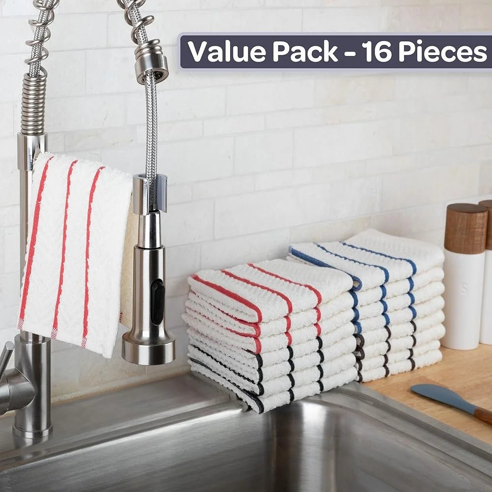 16-Pack Cotton Kitchen Towels