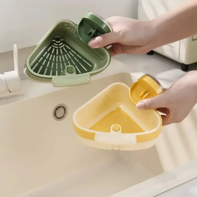 C‌orner Kitchen Sink Strainer Basket