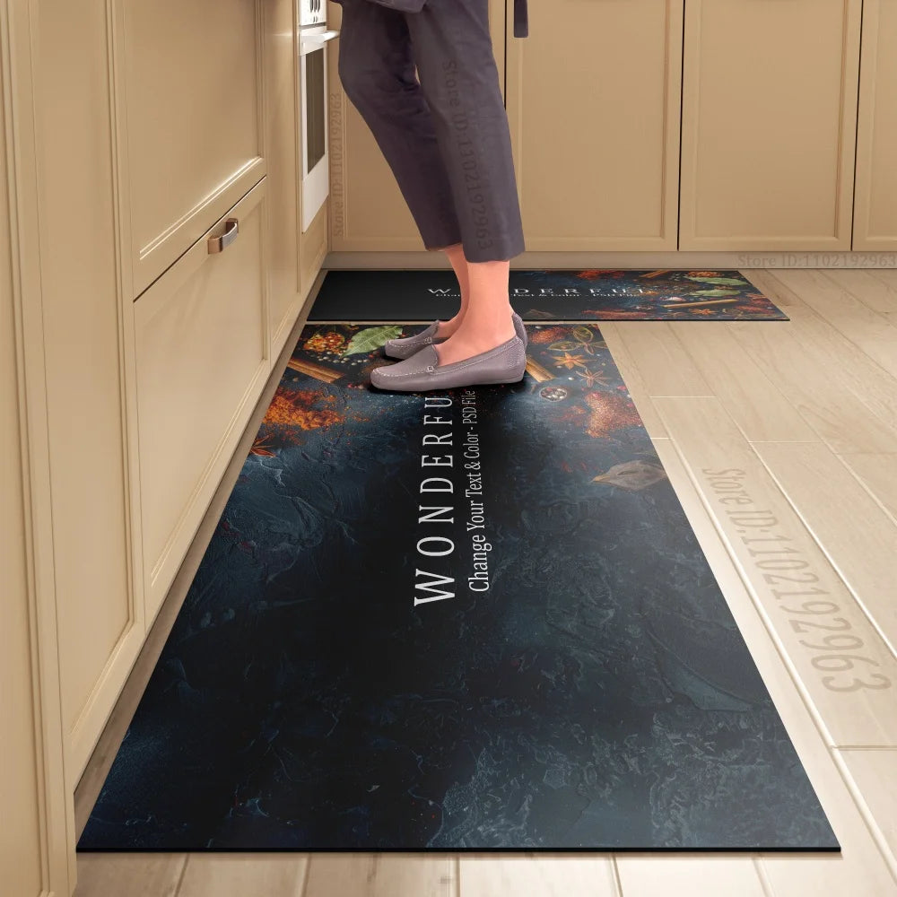 Kitchen Floor Mat, Dining Theme