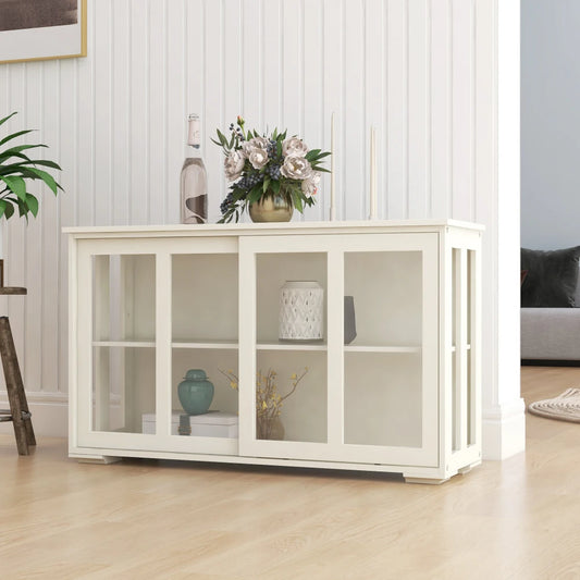 Kitchen Storage Cupboard With Glass Door