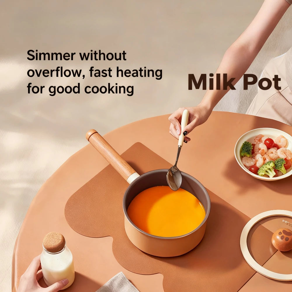 Nonstick Milk Pot with Glass Lid