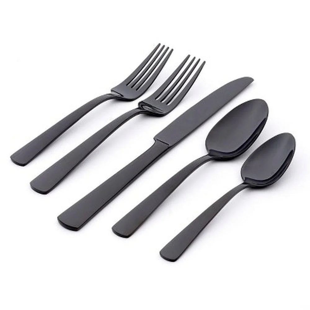 20pc Stainless Steel Flatware Set, Glossy Finish, Service for 4