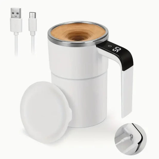 Portable Electric Automatic Coffee Mixer, USB Rechargeable