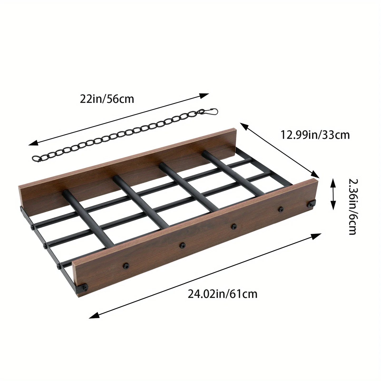 Ceiling Mount Hanging Rack for Pots & Pans