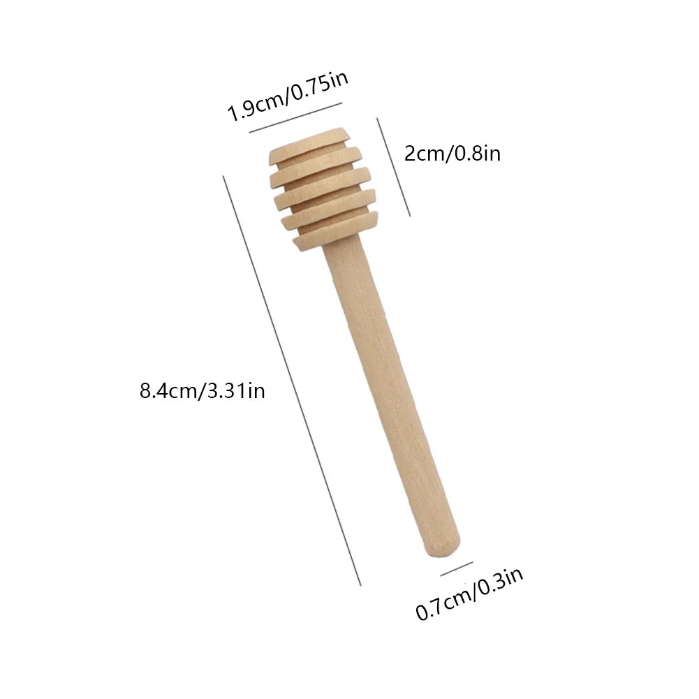 10pcs Wooden Honey Spoon/Dipper/Stirrer Stick